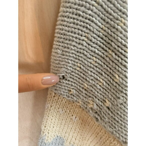 Vintage Jess Paris Cotton Sweater Sheep Cottage Core Pastel Knit Size M Peru - Picture 14 of 16